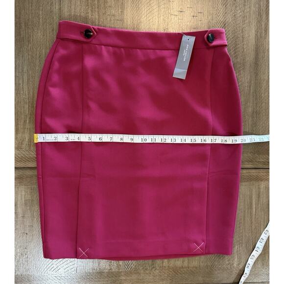 NWT Ann Taylor Petite Fuchsia Pink Classic Pencil Skirt Women’s Size 10P NEW $79 - Picture 6 of 11